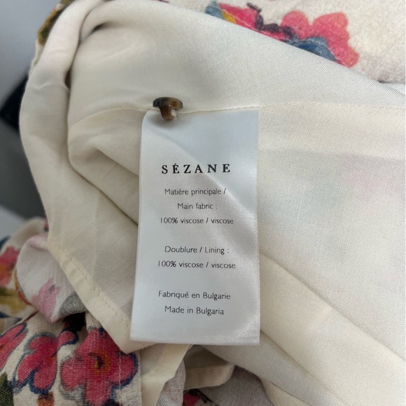 Sezane Aurora Dress in Villa Floral Print Viscose - Picture 5 of 6